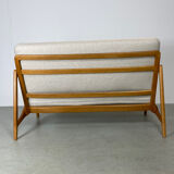 2seater sofa in oak by Tove & Edward Kindt-Larson