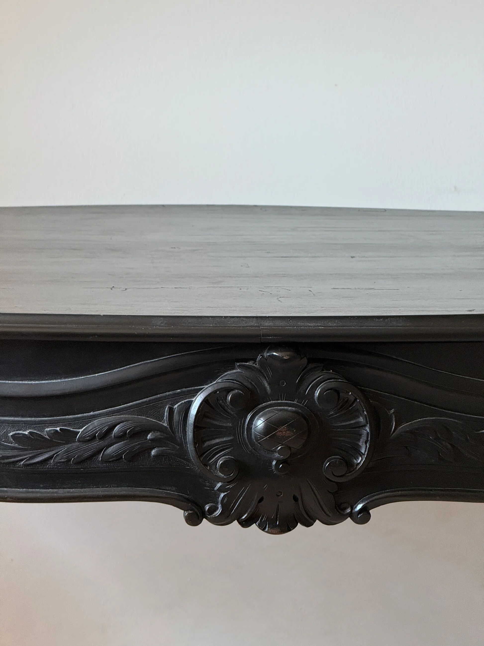 Table à manger  / bureau baroque en hêtre noir