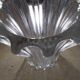 Crystal vase signed Pierre d' Avesn