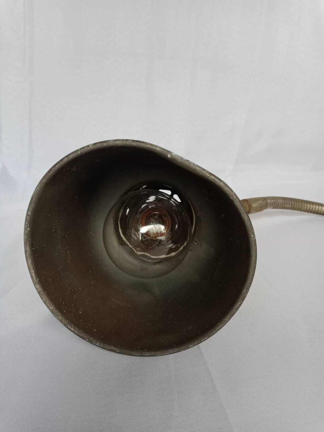 Industrial black metal lamp