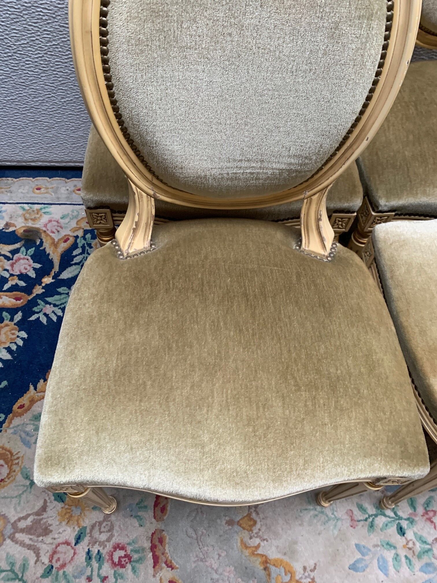 Set of 6 Louis XVI style chairs.