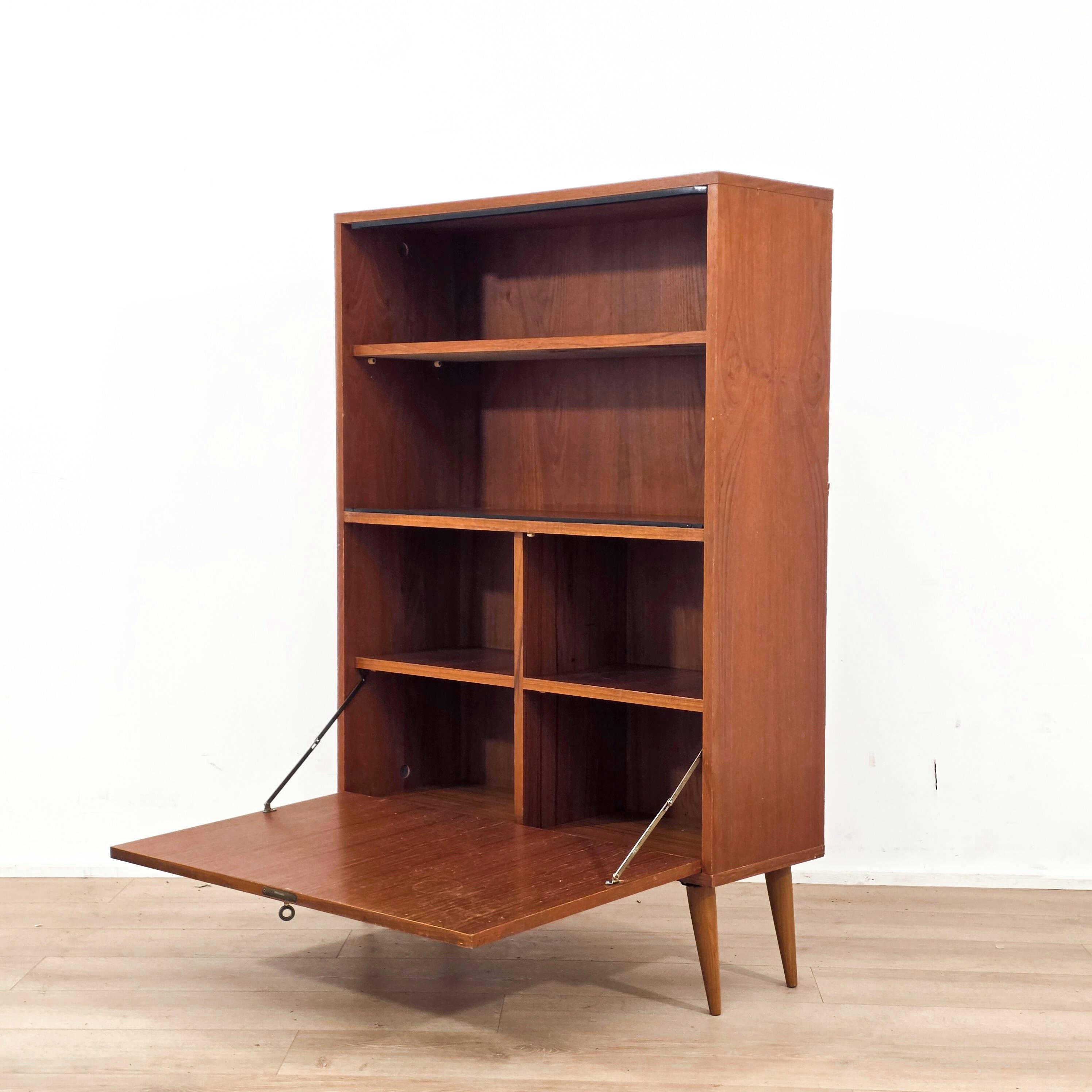 Scandinavian teak library from the 1970s.