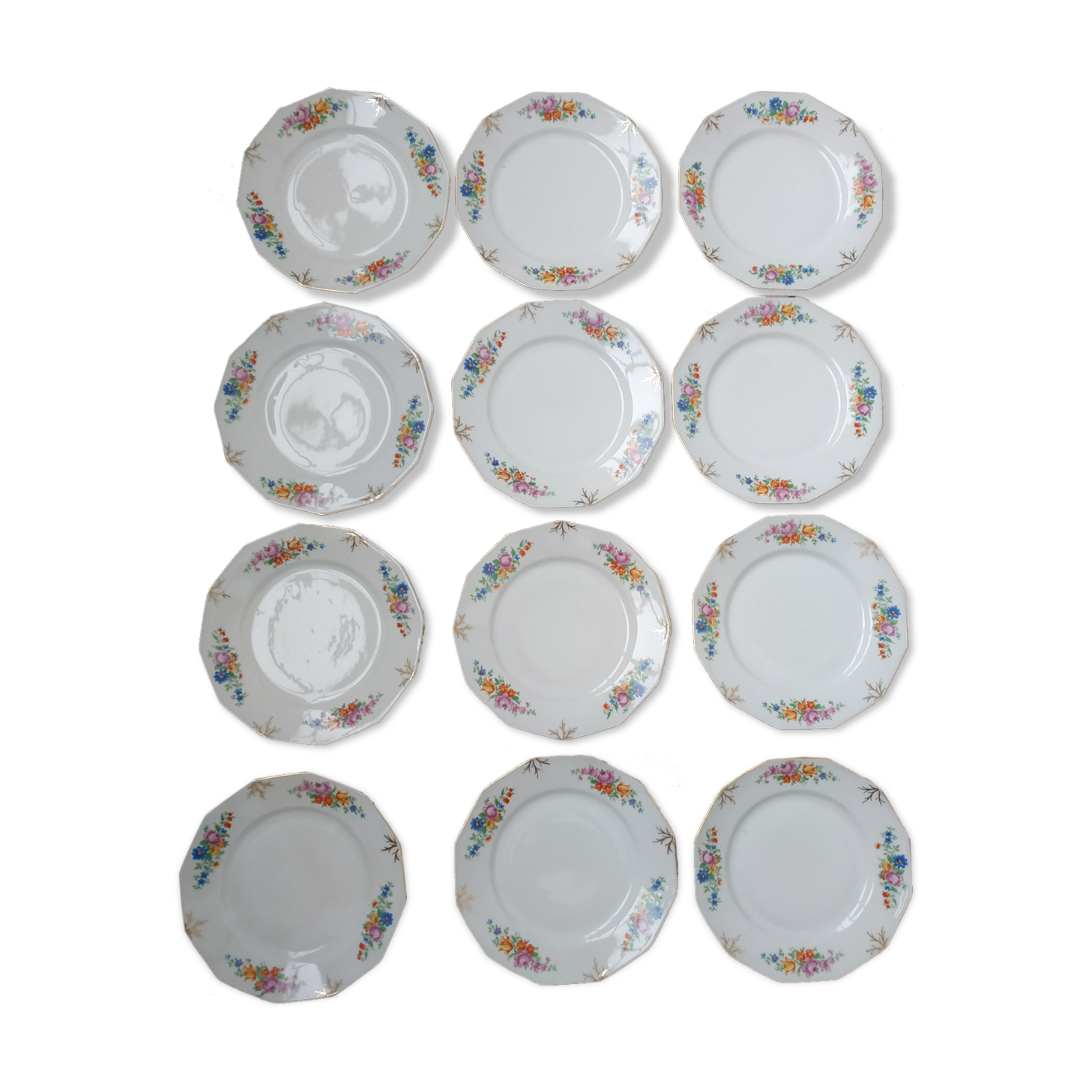 12 dessert plates
