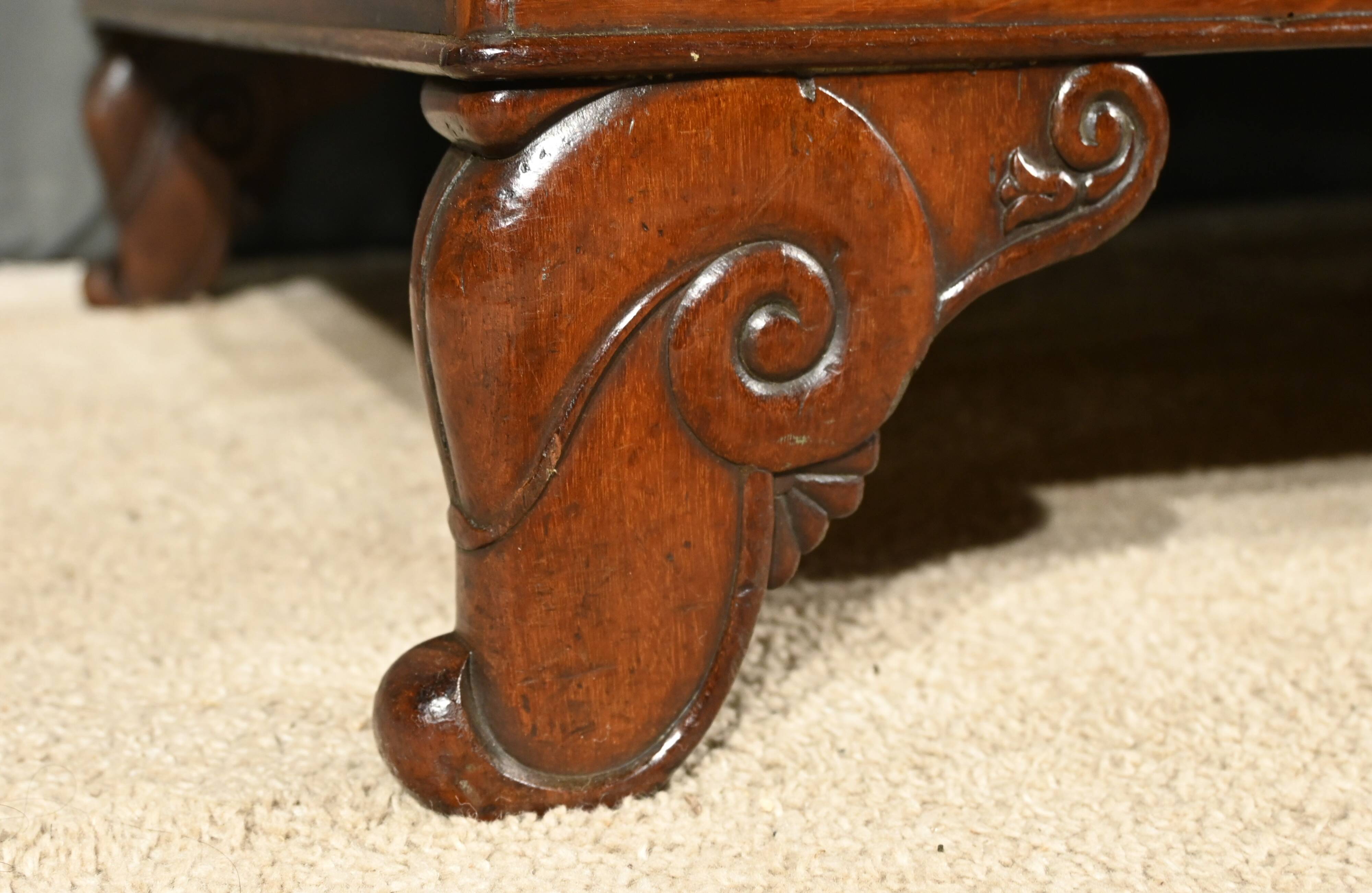 Mahogany Backrest Daybed, Restoration Period – Part 1 of the 19th Century