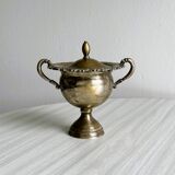 Antique silver-plated sugar bowl