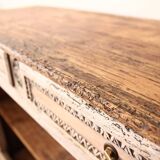 Patinated and sculpted buffet