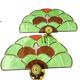 Pair of stained glass wall sconces