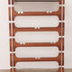 Vintage Wooden wall coat rack with hat shelf, 1960s