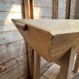 Light-wood pedestal bread maker furniture