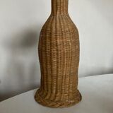 Lamp cabanon Provence in woven wicker basket weavers 1950