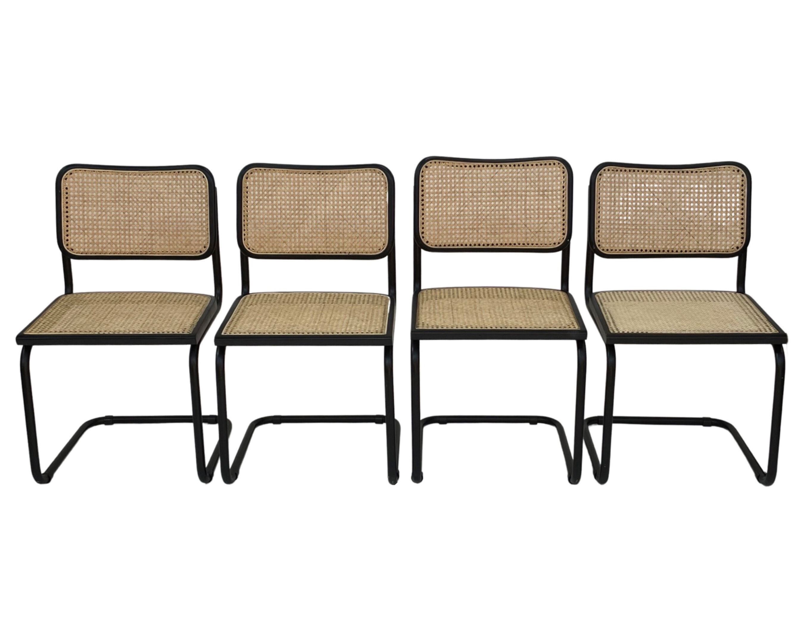 Cesca design chair b32 model in black set of four