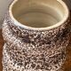 Fat lava ceramic vase