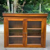 19th century Louis Philippe solid wood display case