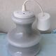 Suspension en opaline grise