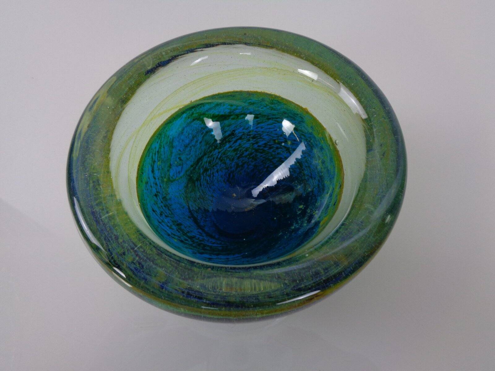 Maltese glass ashtray from Mdina, 1960s