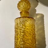 Bottle bottle amber glass textured vintage 70s