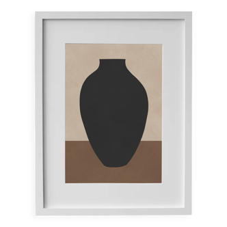 Framed abstract painting