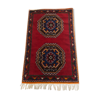 Berber wool carpet 106x131cm