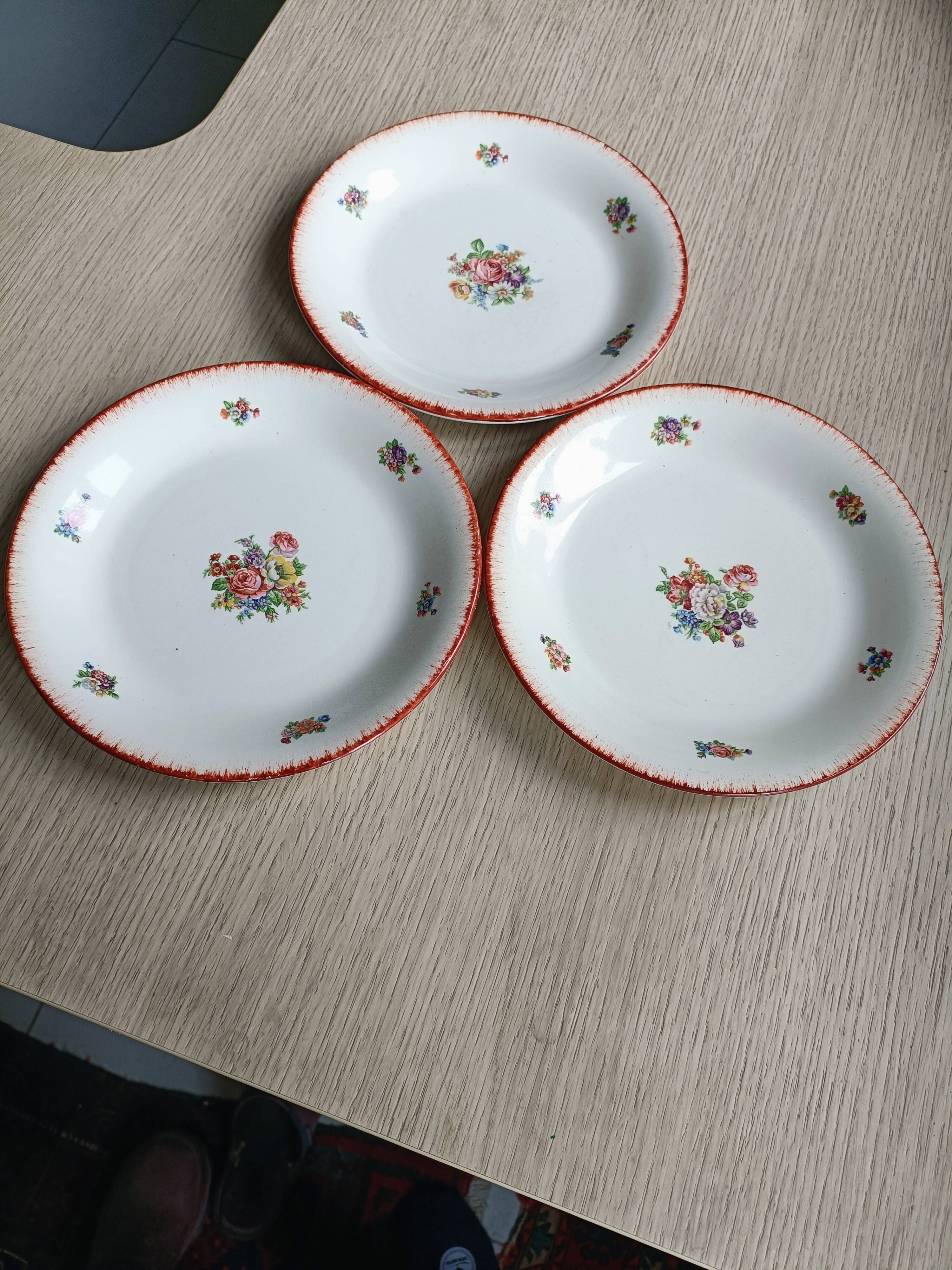 Three plates Moulin du Loup Orchies