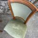 Set de 6 chaises Directoire en velours vert amande