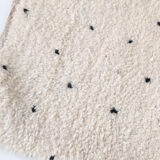 Moroccan Berber carpet Beni Ouarain with black polka dots 170x122cm