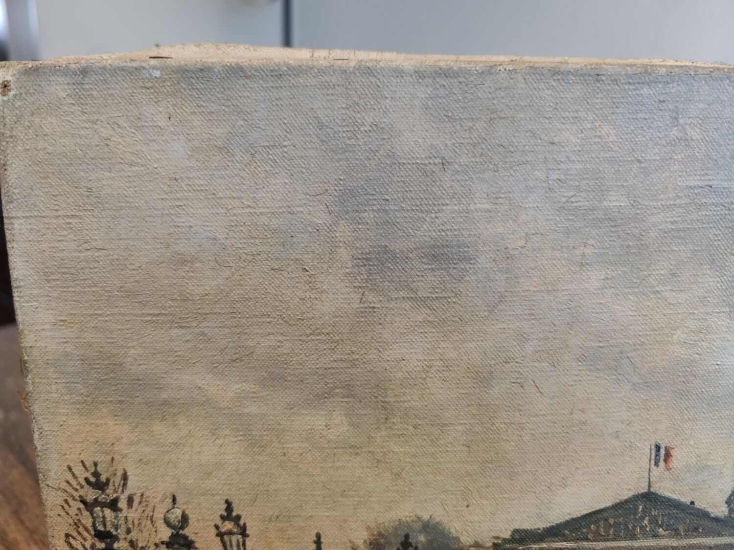 Adrien Raphaël Noulin huile sur toile Naïf/Paris,  la Concorde.