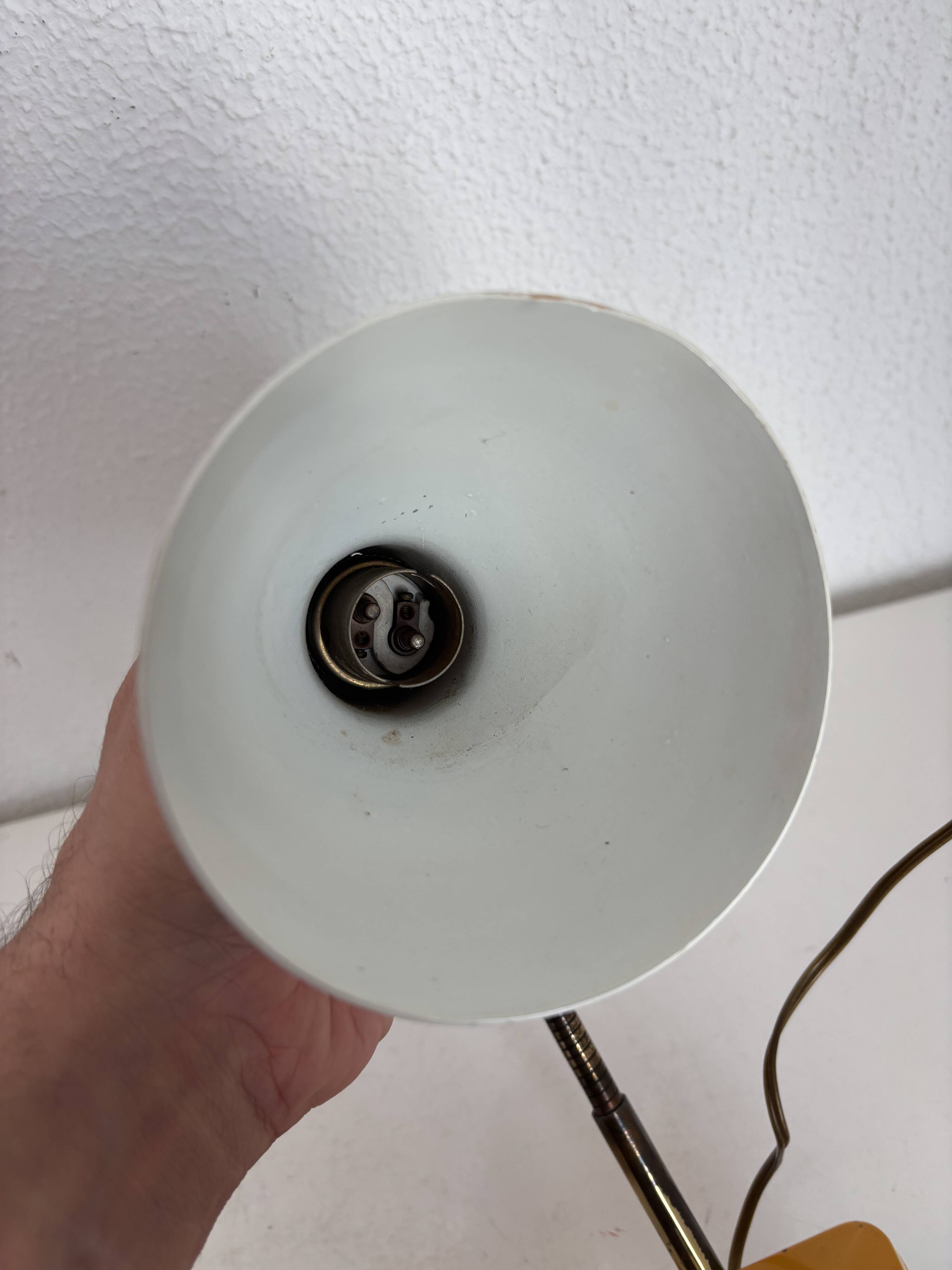 Vintage 1950 bedside lamp for children's desk gum-gutta - 21 cm