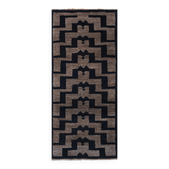 Tapis vintage turc de oushak tissé à la main 85x195 cm