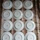 12 antique dessert plates in Chauvigny porcelain