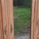 Art deco wardrobe 3 doors walnut raw wood