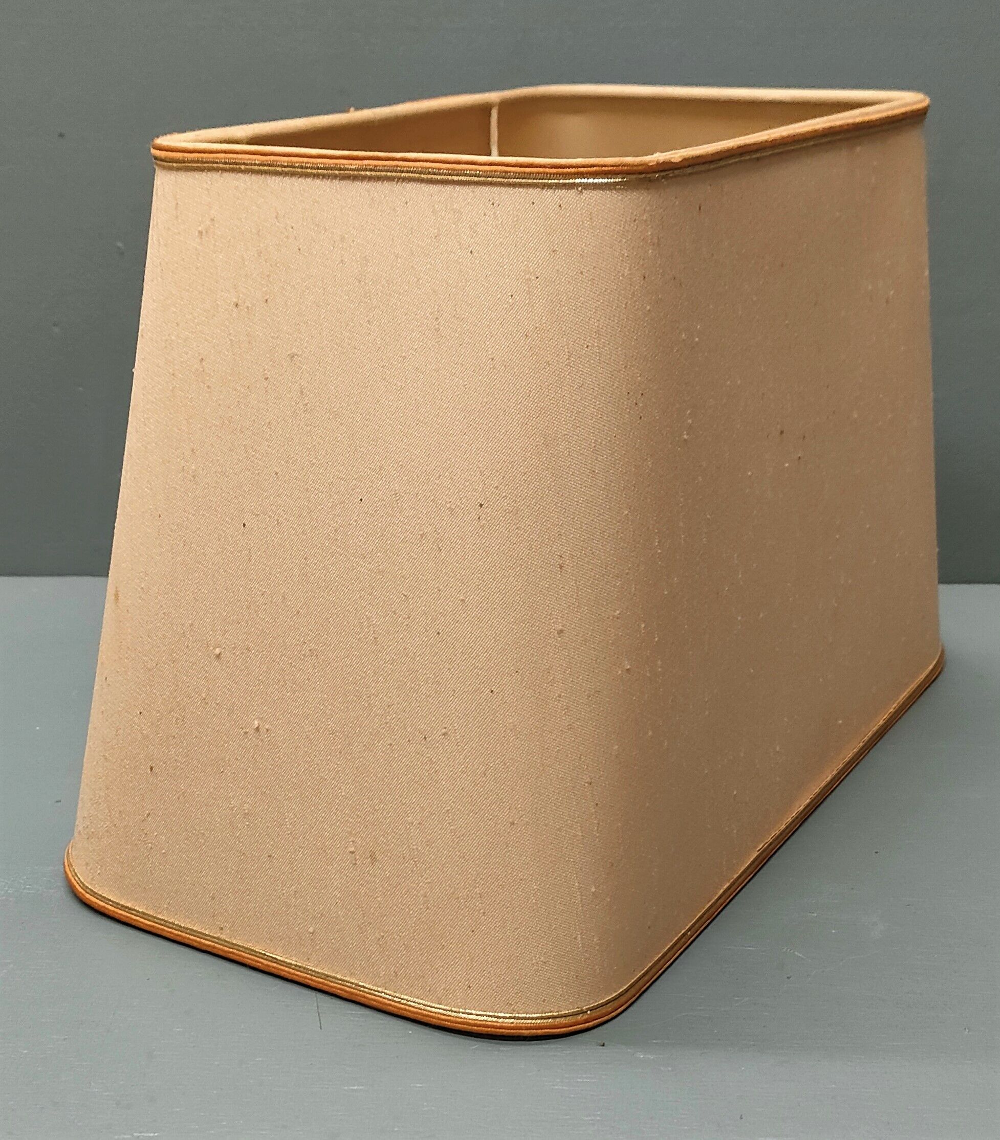 Lamp Le Dauphin black ceramic glazed, wicker canelé, imitation leather havana ~ 70's