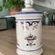 Pot apothicaire porcelaine décor floral