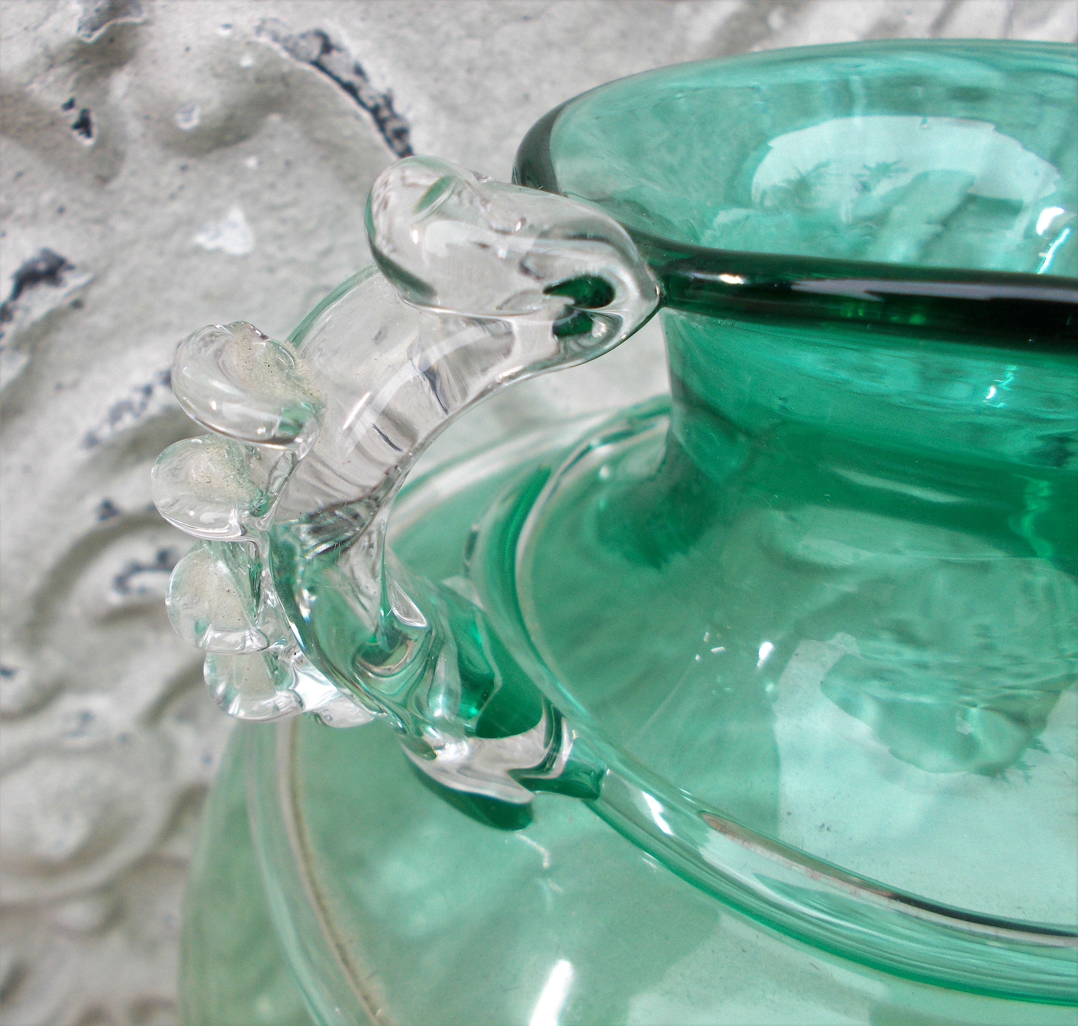 Contemporary glass signed Chris Thornton design Vase