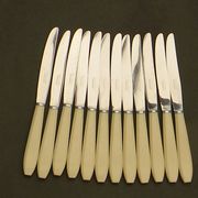 Lot of 12 cheese or vintage dessert knives apollonox