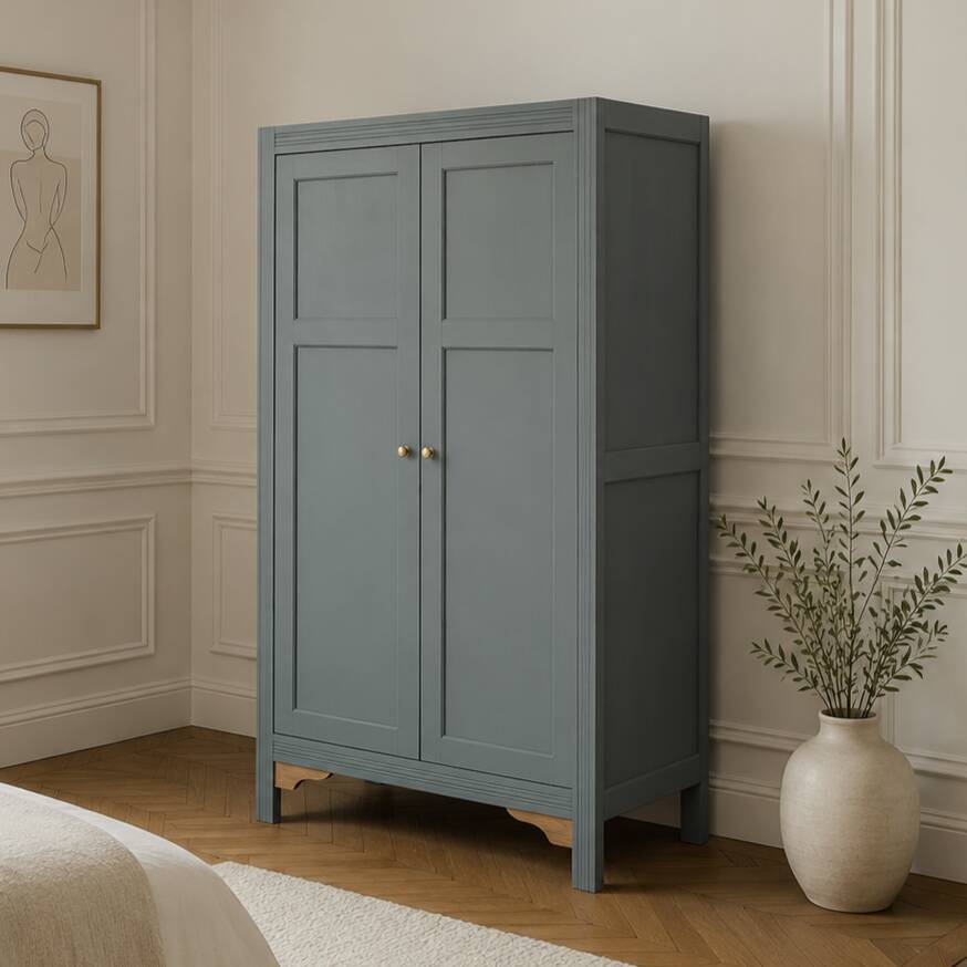 Renovated parisian wardrobe – kaki 4murs – antique wardrobe – country style