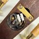 Antique Pair of 3-Light Wall Lights - Gilt Bronze and Mahogany - Neoclassical - 40's