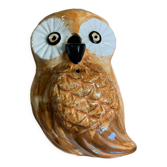 String reel unwinder in the shape of an "Owl" in ceramic.