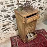 Petit meuble de rangement bois brut