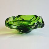 🌿 Radiant green Murano tray – vintage 70s 🌿