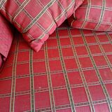 Rustic style 3-seater fixed sofa