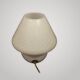 Mushroom Table Lamp Murano Glass White Spiral Modern Design 1970