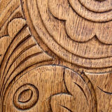 Art Deco buffet in raw and solid oak, 1935.