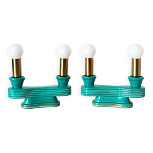 paire de bougeoirs lampe