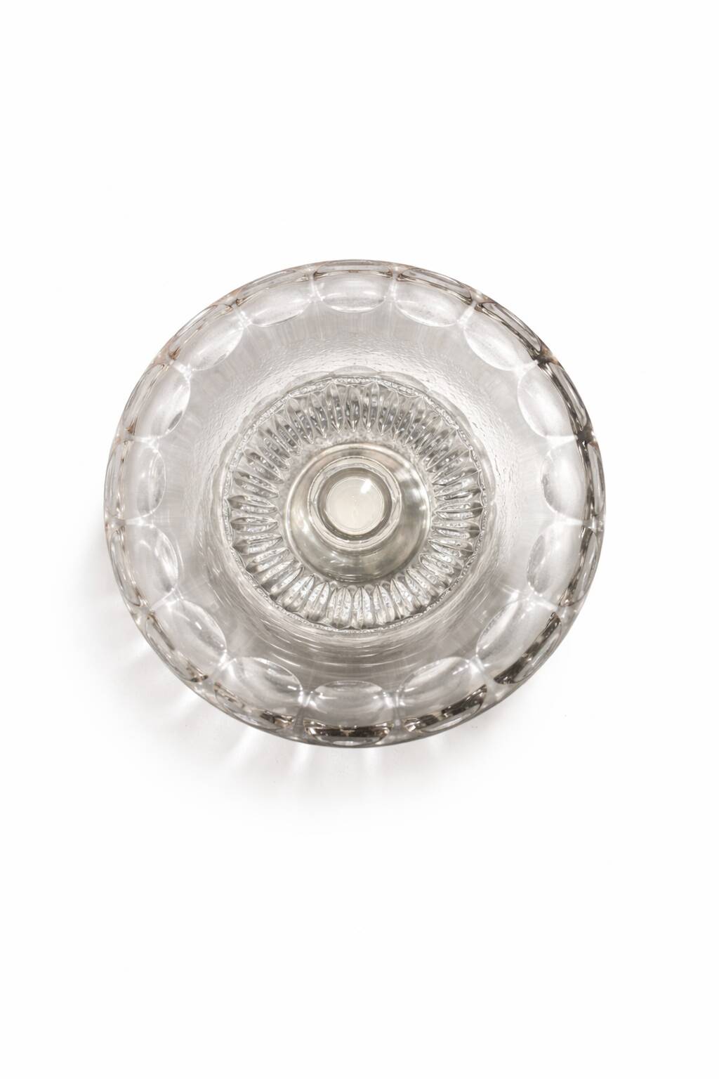 Crystal and solid silver centrepiece by C.J. Stok, Netherlands.