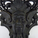 Harness, plant door, wall statue door with devil's head