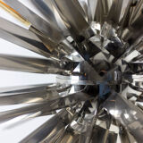 Eichholtz, "Gregorian" chrome metal chandelier, contemporary work.