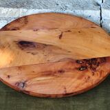 Geometric patterned wooden tray
