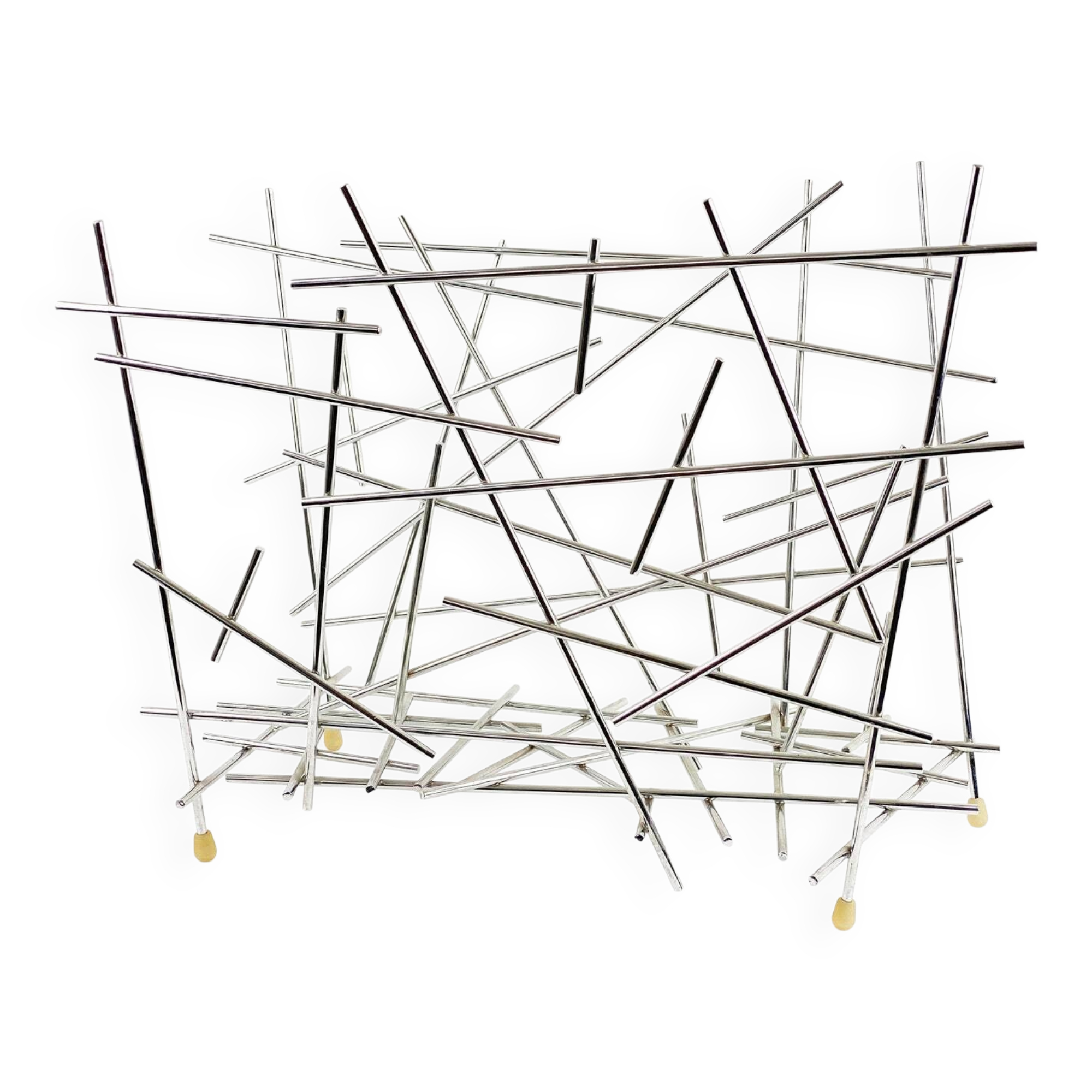 Vintage Fratelli Campana for Alessi magazine rack, Italian design