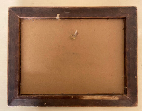 Oil on cardboard landscape