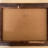 Oil on cardboard landscape